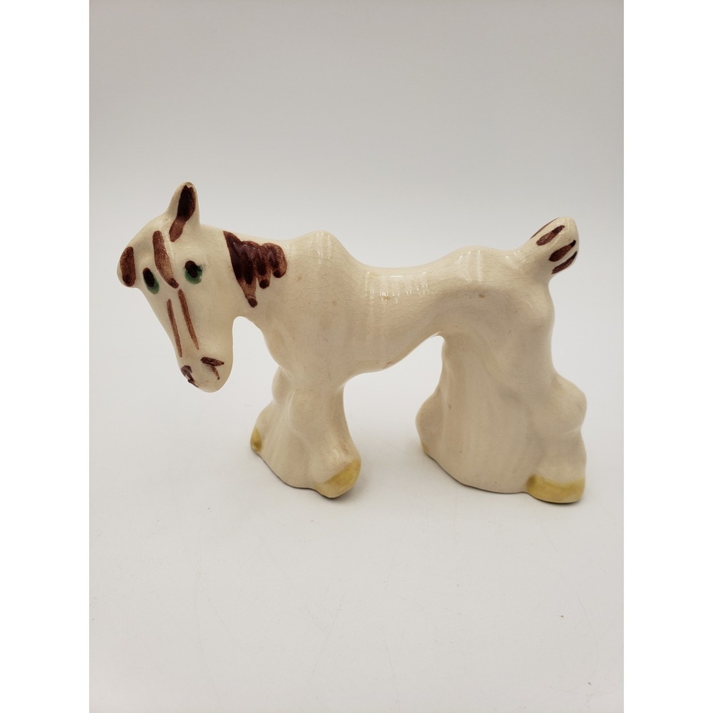 Vintage Rio Hondo Skinny Horse Figurine Ceramic MCM 1940s California Pottery 5"